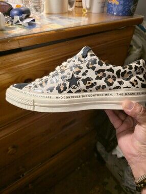 NEW Converse Brain Dead One Star Ox Leopard Zebra Black and White Polka Dot